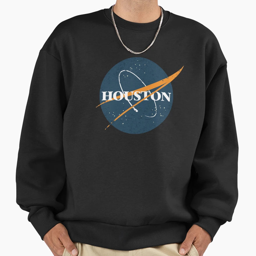 Houston Space Sweatshirt - Custom Art Print for Adults - T-Shirt, Sweatshirt, Hoodie