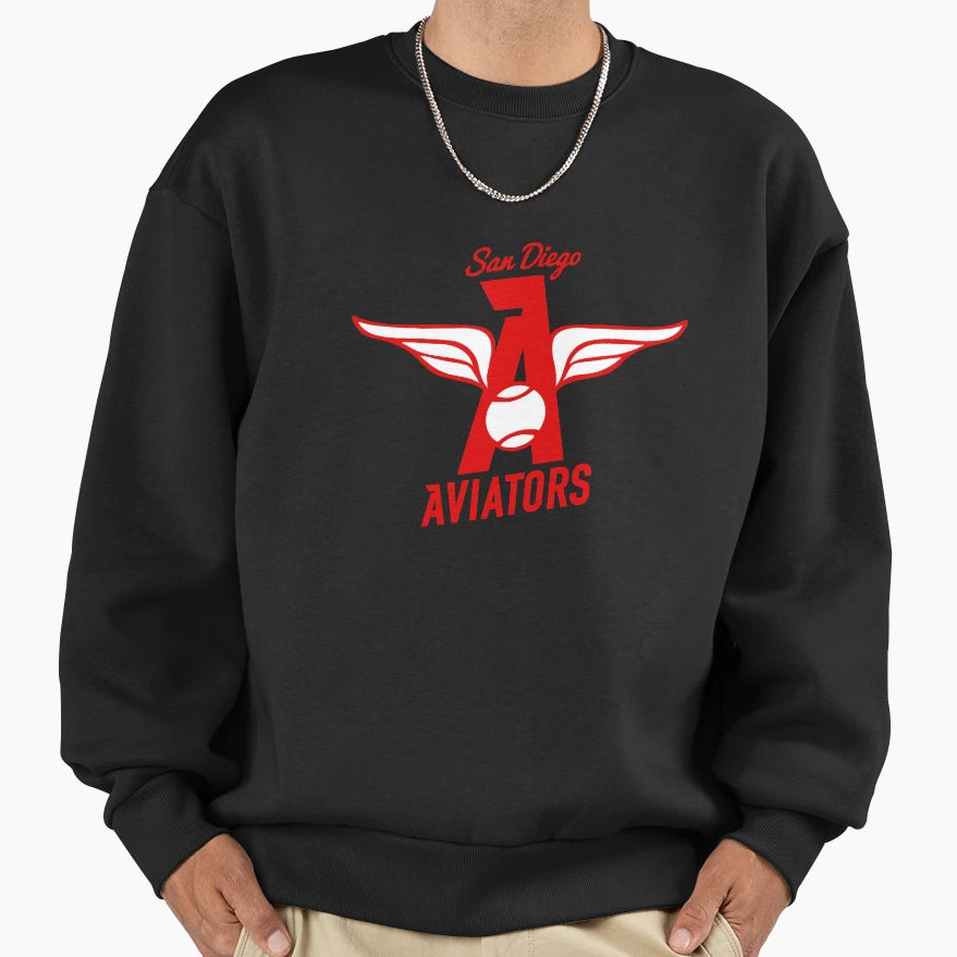 San Diego Aviator Sweatshirt - Aesthetic Graphic Unisex - T-Shirt, Sweatshirt, Hoodie