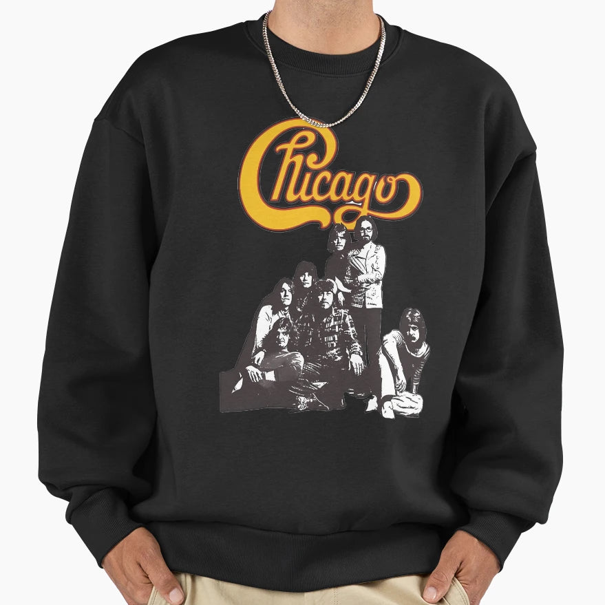 Chicago Band Sweatshirt - Aesthetic Graphic Men Women - T-Shirt, Sweatshirt, Hoodie