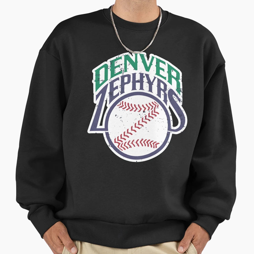 Denver Zephyrss Baseball Sweatshirt - Graphic Print Men Women - T-Shirt, Sweatshirt, Hoodie