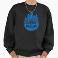 Dallas City Skyline Blue Sweatshirt - Minimalist Print Unisex - T-Shirt, Sweatshirt, Hoodie