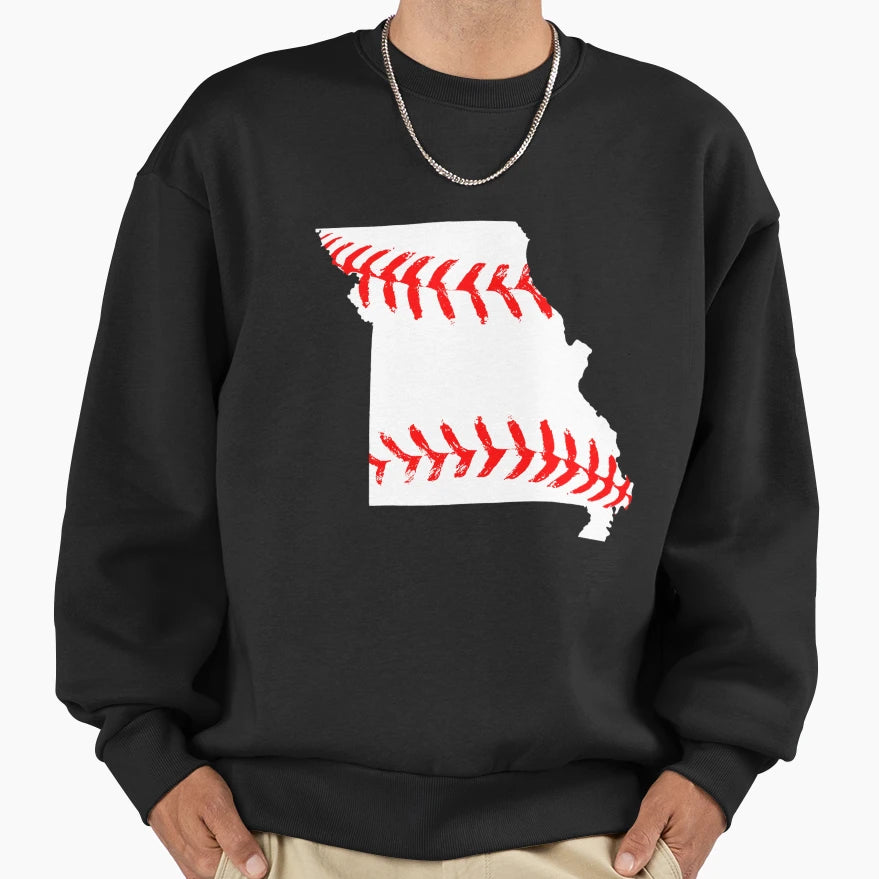 Missouri Baseball Sweatshirt - Casual Everyday Wear Unisex - T-Shirt, Sweatshirt, Hoodie