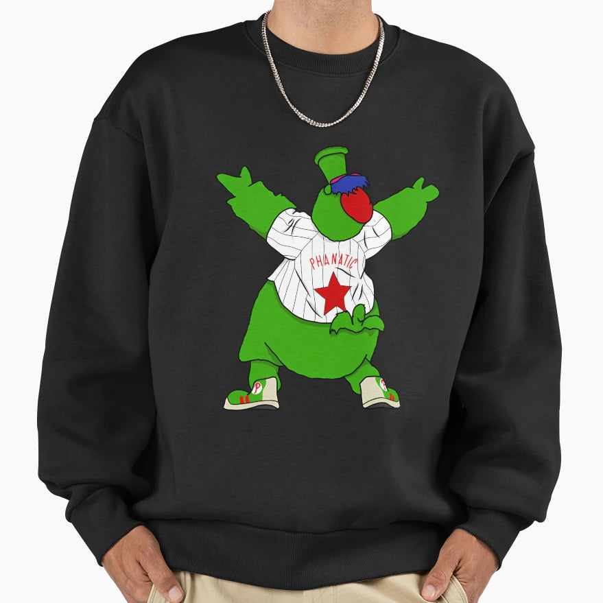 Phillie Phanatic Mascot Sweatshirt - Aesthetic Graphic Men Women - T-Shirt, Sweatshirt, Hoodie