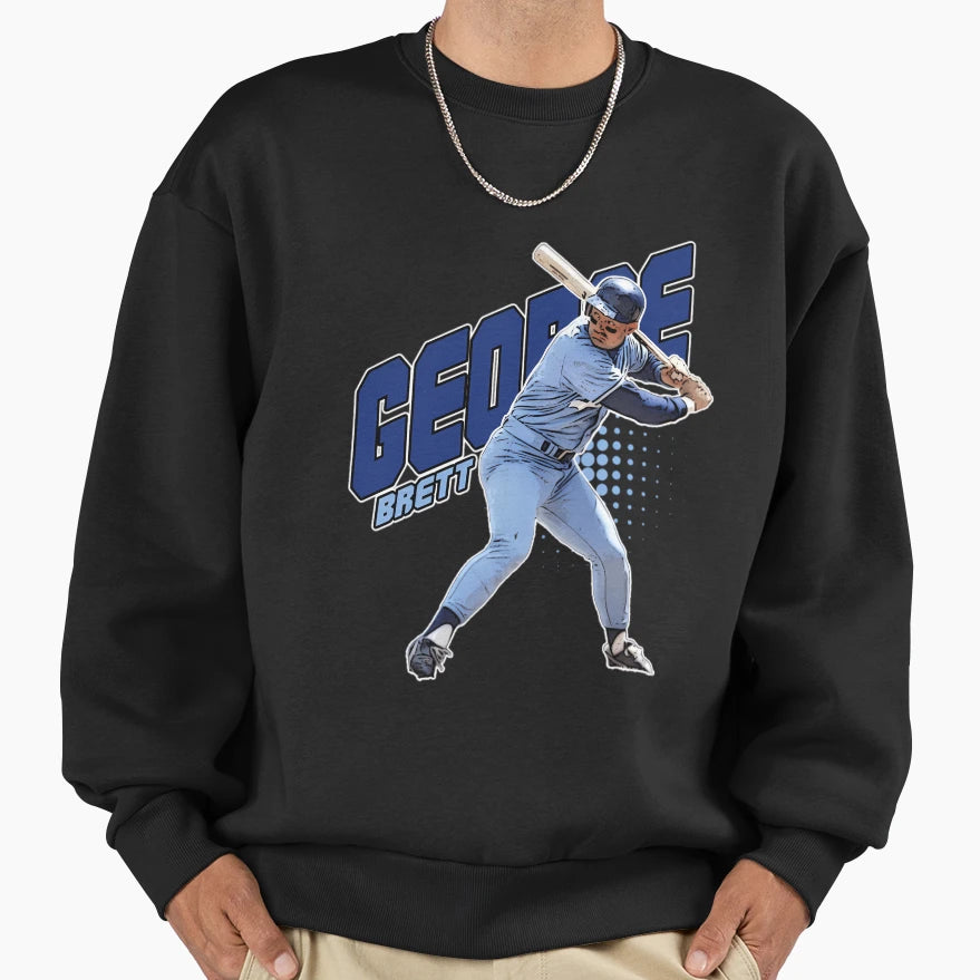 George Brett Sweatshirt - Custom Art Print for Adults - T-Shirt, Sweatshirt, Hoodie