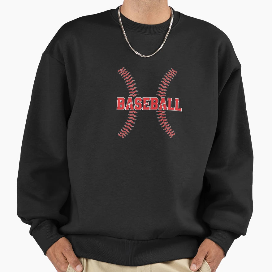 Baseball Player Fan Coach Sport Sweatshirt - Streetwear Style Men Women - T-Shirt, Sweatshirt, Hoodie