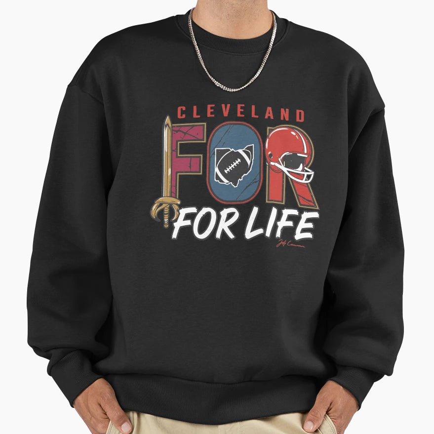 Cleveland Life Sports Fan Sweatshirt - Trendy Graphic for Adults - T-Shirt, Sweatshirt, Hoodie