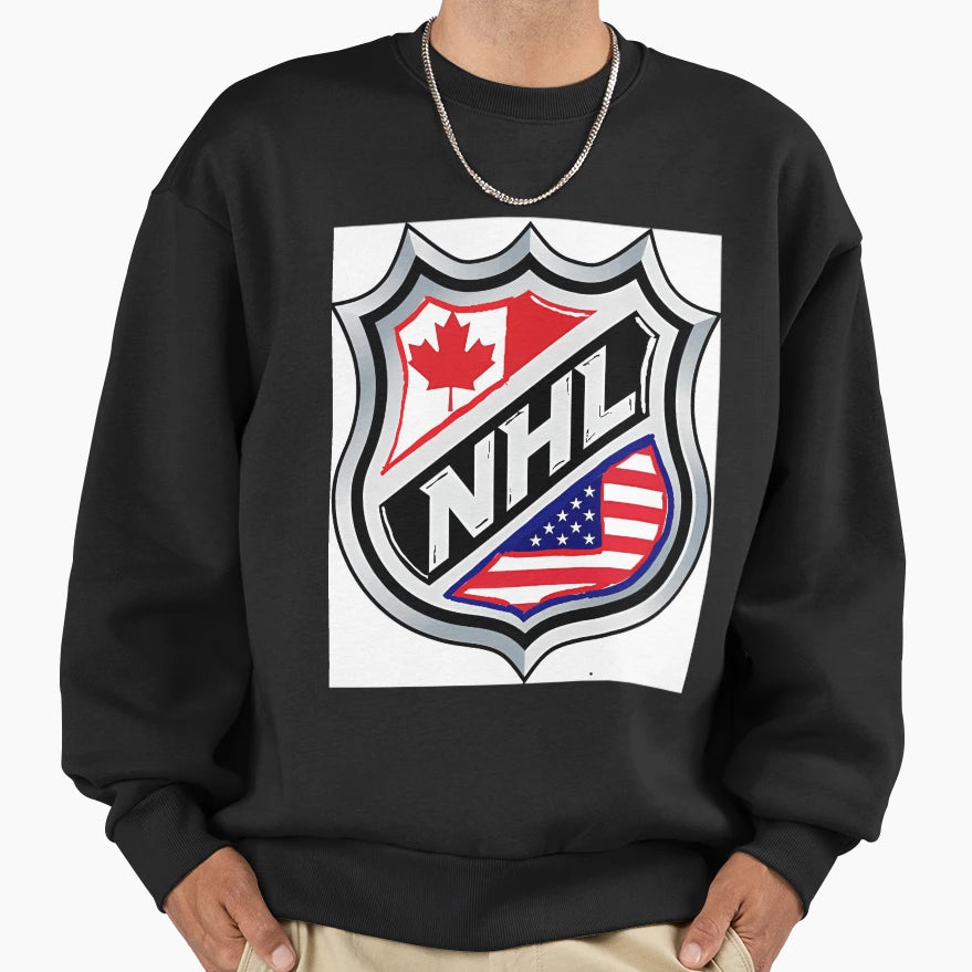 Nhl Logo Sweatshirt - Fun Novelty Design Men Women - T-Shirt, Sweatshirt, Hoodie