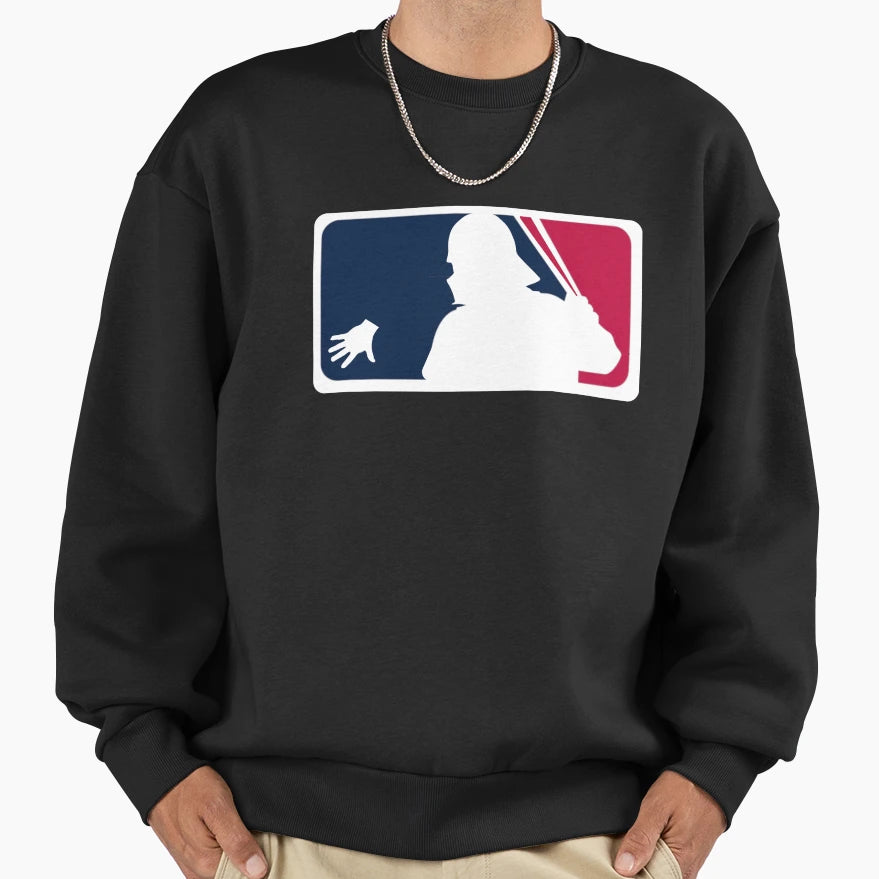 Darth Baseball Vader Player Sweatshirt - Minimalist Print Men Women - T-Shirt, Sweatshirt, Hoodie