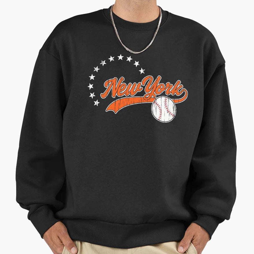 New York Baseball Lover Met Sweatshirt - Novelty Apparel Men Women - T-Shirt, Sweatshirt, Hoodie