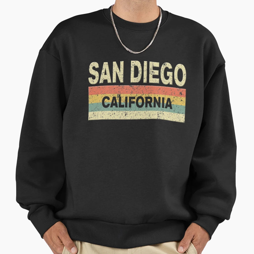 San Diego California Sweatshirt - Custom Art Print Unisex - T-Shirt, Sweatshirt, Hoodie