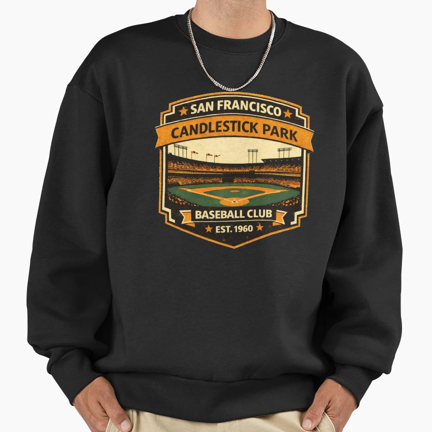 Candlestick Park San Francisco T-Shirt - Fun Novelty Design Unisex - T-Shirt, Sweatshirt, Hoodie