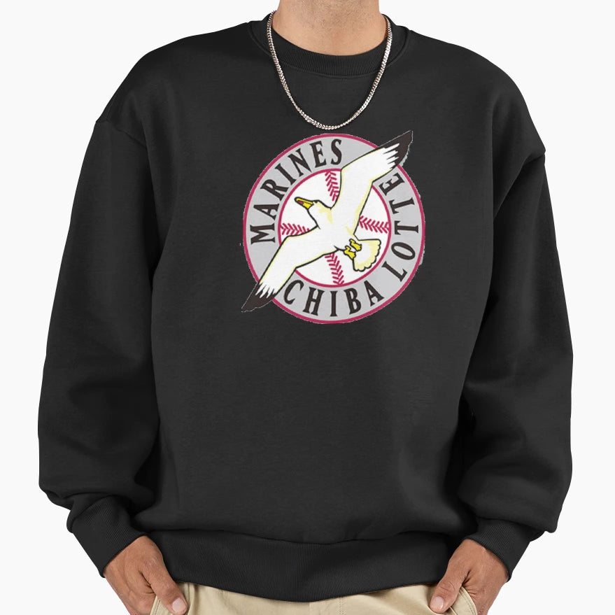 Chiba Lotte Marines Sweatshirt - Fun Novelty Design for Adults - T-Shirt, Sweatshirt, Hoodie