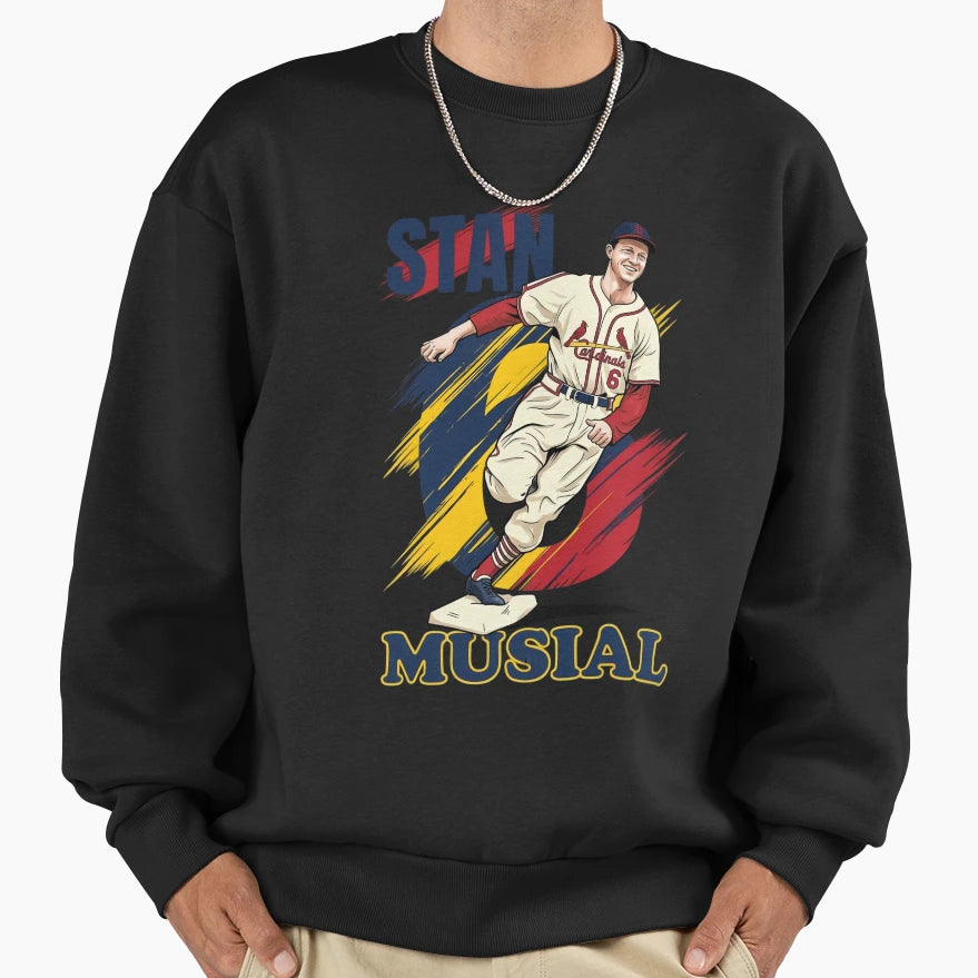 Stan Musial 6 St Louis Baseball Sweatshirt - Unique Graphic for Adults - T-Shirt, Sweatshirt, Hoodie