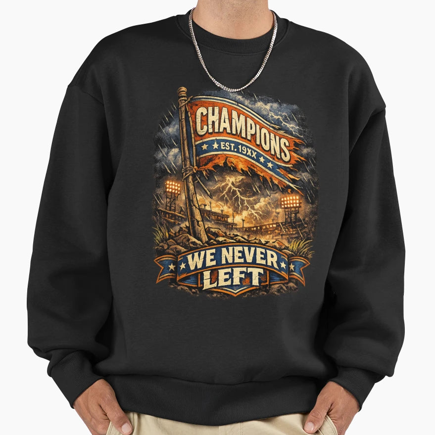 New York Basketball We Never Left Sweatshirt - Unique Graphic Men Women - T-Shirt, Sweatshirt, Hoodie