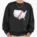 Usa United States Baseball Stitch Sweatshirt - Minimalist Print for Adults - T-Shirt, Sweatshirt, Hoodie
