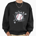 Baseball Smash Sweatshirt - Novelty Apparel for Adults - T-Shirt, Sweatshirt, Hoodie
