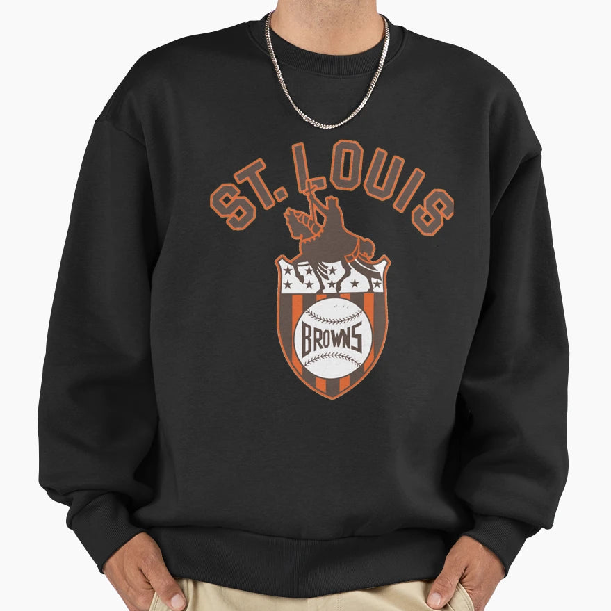 St Louis Browns Distressed Sweatshirt - Unique Graphic Unisex - T-Shirt, Sweatshirt, Hoodie