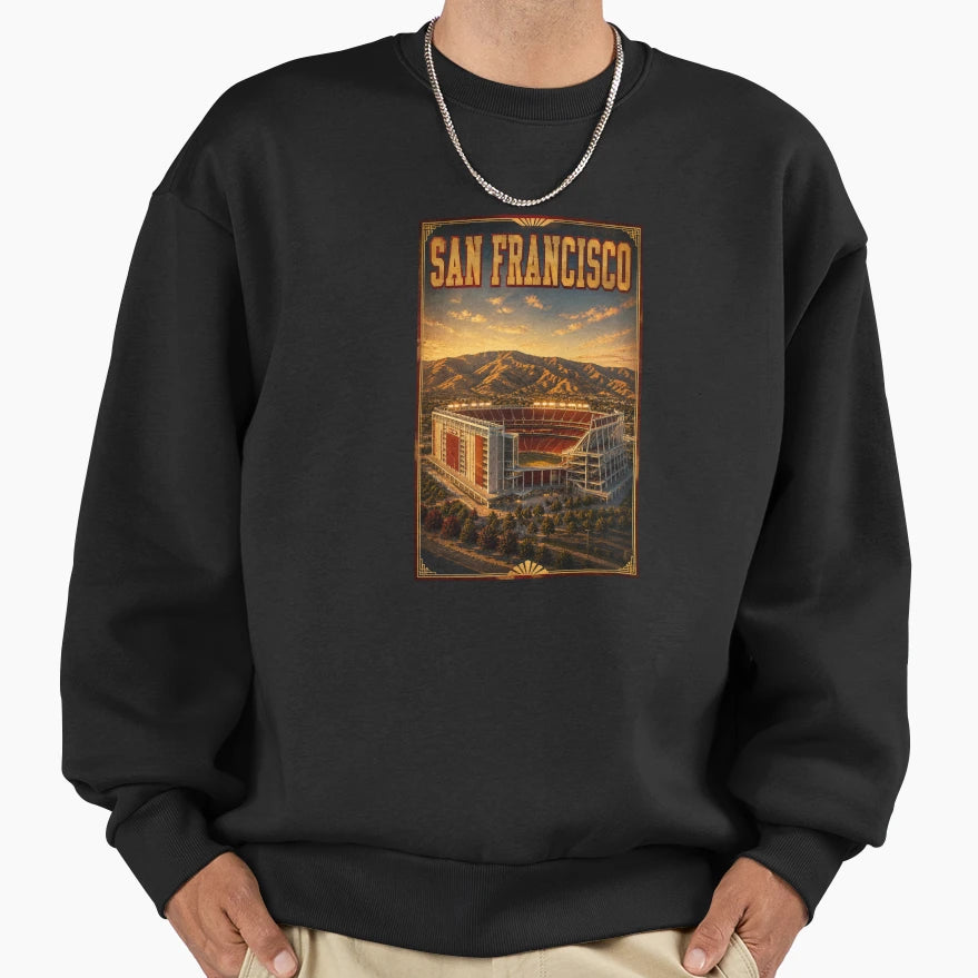 San Francisco Football Gridiron Shrine Sweatshirt - Custom Art Print Unisex - T-Shirt, Sweatshirt, Hoodie