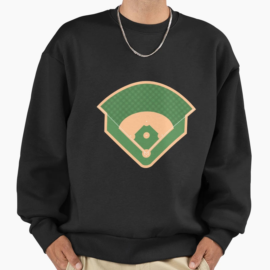 Baseball Field Sweatshirt - Custom Art Print Unisex - T-Shirt, Sweatshirt, Hoodie
