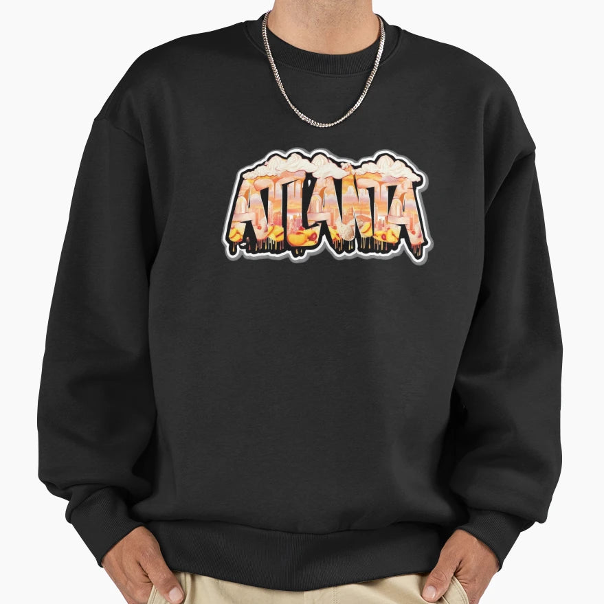 Peach Cream Atl Sweet Street Sweatshirt - Custom Art Print Men Women - T-Shirt, Sweatshirt, Hoodie