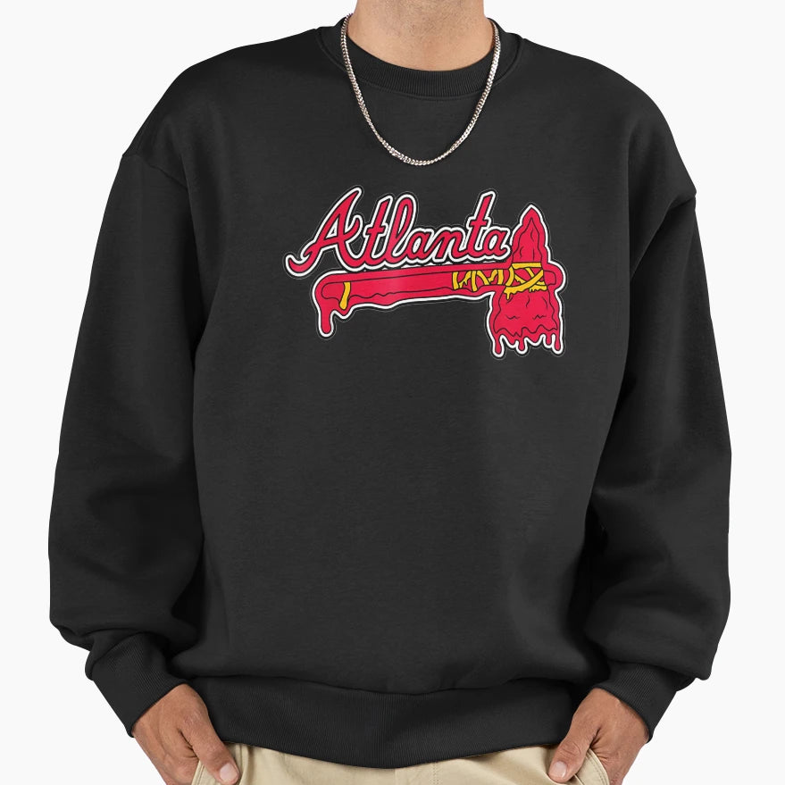Atlantas Baseball Georgia Brave Sweatshirt - Novelty Apparel Men Women - T-Shirt, Sweatshirt, Hoodie