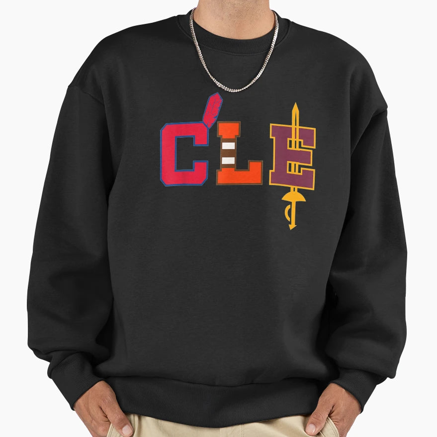 Cle Cleveland 216 Basketball Sweatshirt - Custom Art Print Men Women - T-Shirt, Sweatshirt, Hoodie