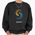 Logo And Wordmark White Sweatshirt - Casual Everyday Wear for Adults - T-Shirt, Sweatshirt, Hoodie