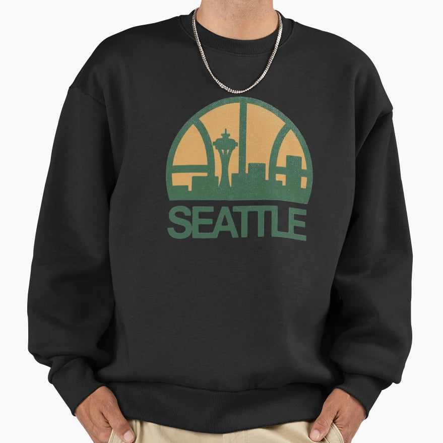 Seattle Sonics Sweatshirt - Graphic Print Unisex - T-Shirt, Sweatshirt, Hoodie