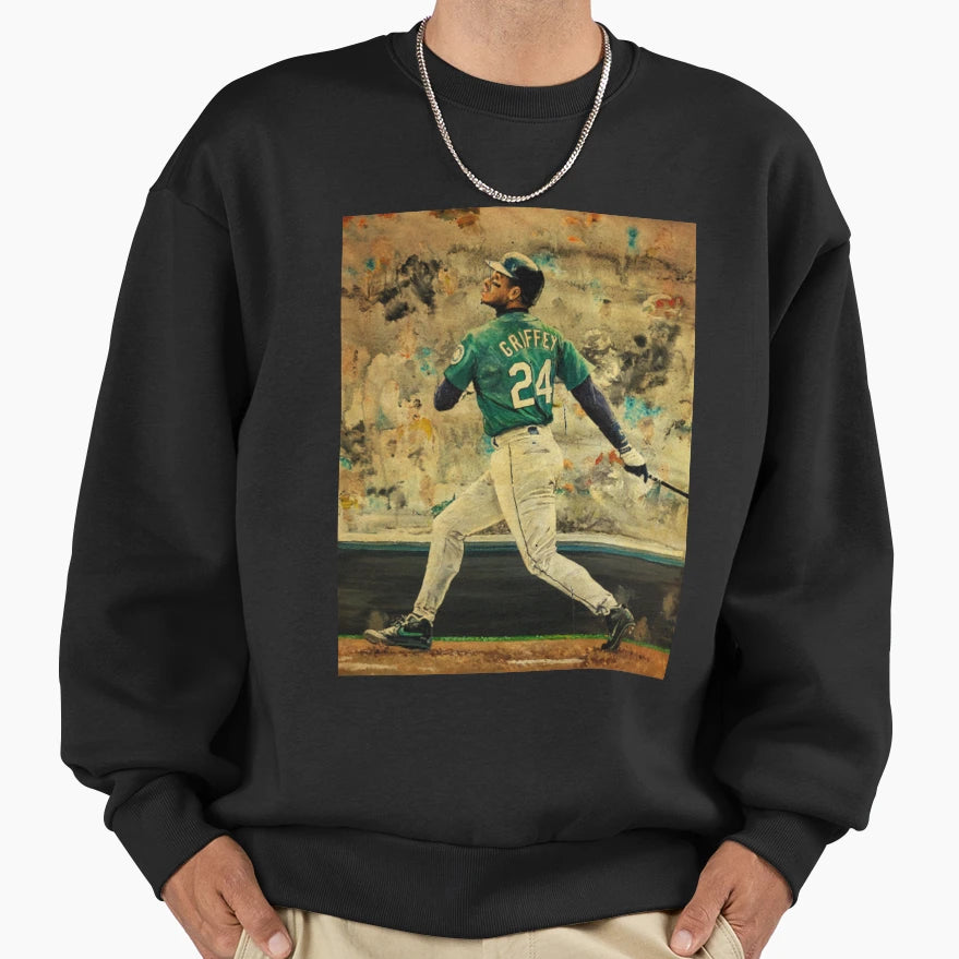 Ken Griffey Jr Retrocolor Sweatshirt - Custom Art Print Men Women - T-Shirt, Sweatshirt, Hoodie