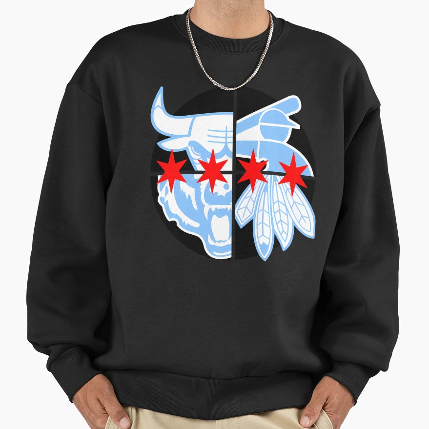 Chicago Southside Stars Sports Sweatshirt - Custom Art Print for Adults - T-Shirt, Sweatshirt, Hoodie