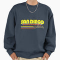 San Diego Ca City Stripes Sweatshirt - Minimalist Print Unisex - T-Shirt, Sweatshirt, Hoodie