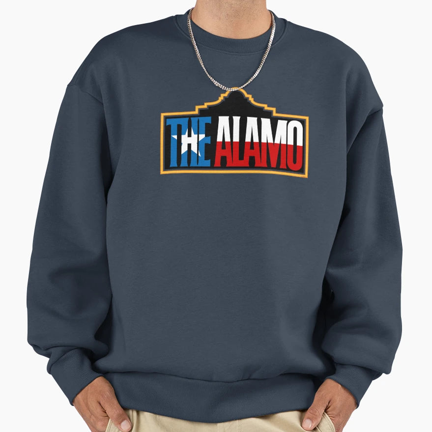 Alamo Texas Art Sweatshirt - Unique Graphic Unisex - T-Shirt, Sweatshirt, Hoodie