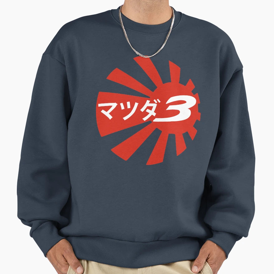 Mazda 3 Club Sweatshirt - Casual Everyday Wear Men Women - T-Shirt, Sweatshirt, Hoodie