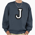 Letter J Two Color Sweatshirt - Custom Art Print Men Women - T-Shirt, Sweatshirt, Hoodie