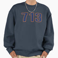 Houston Lyfe 713 Sweatshirt - Minimalist Print for Adults - T-Shirt, Sweatshirt, Hoodie