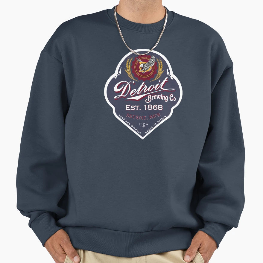 Detroit Brewing Company Sweatshirt - Minimalist Print for Adults - T-Shirt, Sweatshirt, Hoodie