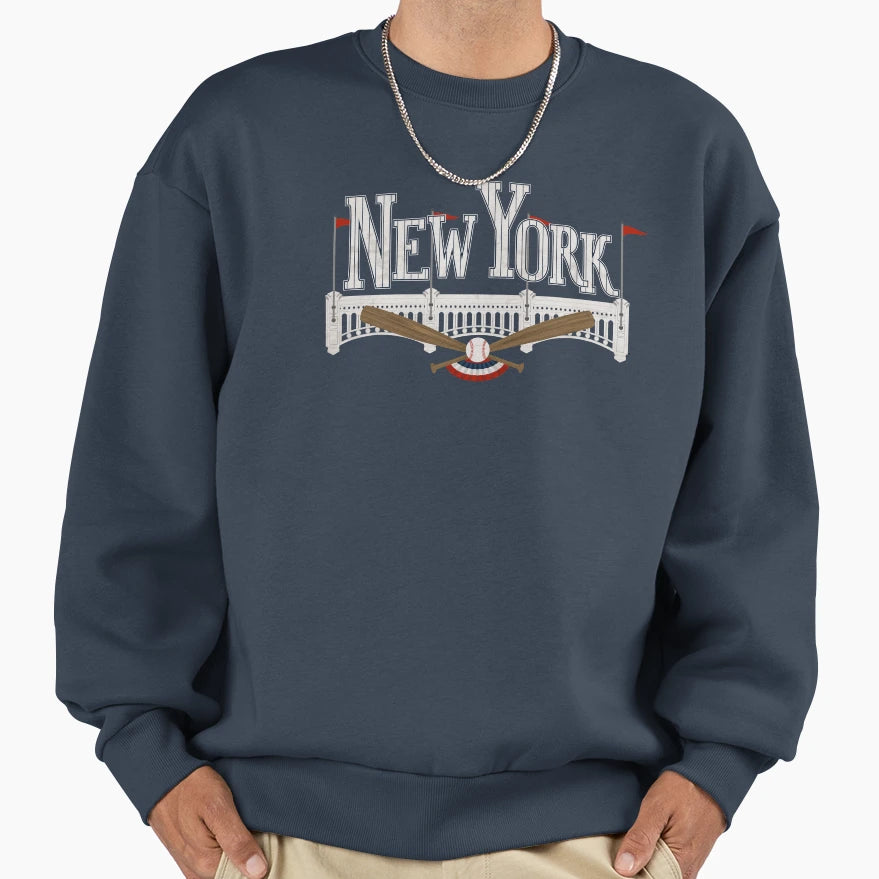 New York Baseball Sweatshirt - Custom Art Print Unisex - T-Shirt, Sweatshirt, Hoodie