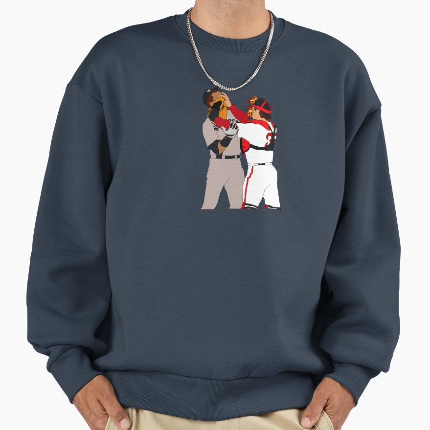 Jason Varitek Alex Rodriguez Brawl Sweatshirt - Aesthetic Graphic Men Women - T-Shirt, Sweatshirt, Hoodie