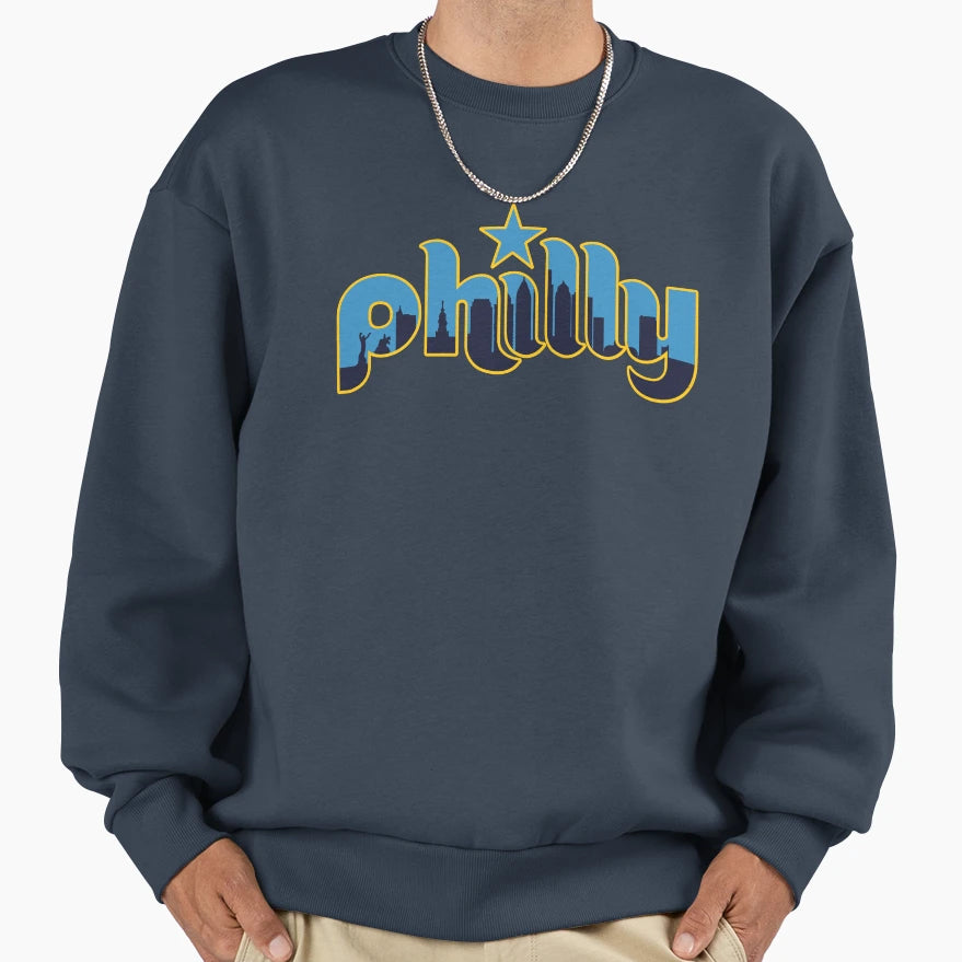 Philly City Sweatshirt - Graphic Print Unisex - T-Shirt, Sweatshirt, Hoodie