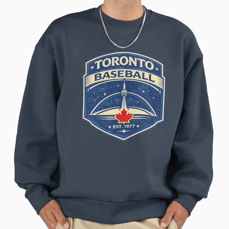 Oronto Baseball Cn Tower Maple Leaf Est T-Shirt - Trendy Graphic Men Women - T-Shirt, Sweatshirt, Hoodie