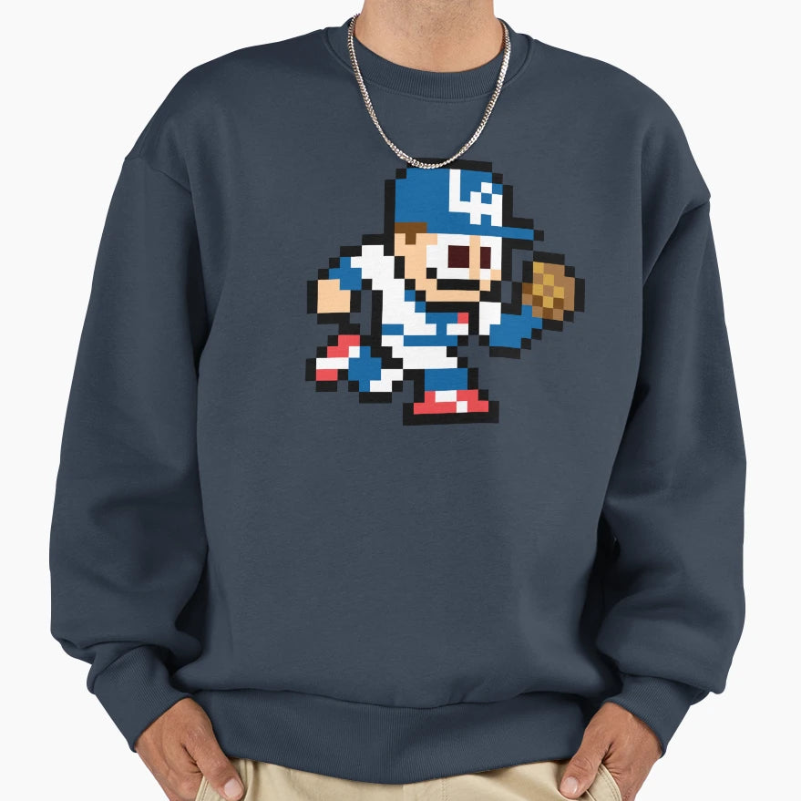 Los Angeles 8 Bit Player Sweatshirt - Casual Everyday Wear for Adults - T-Shirt, Sweatshirt, Hoodie