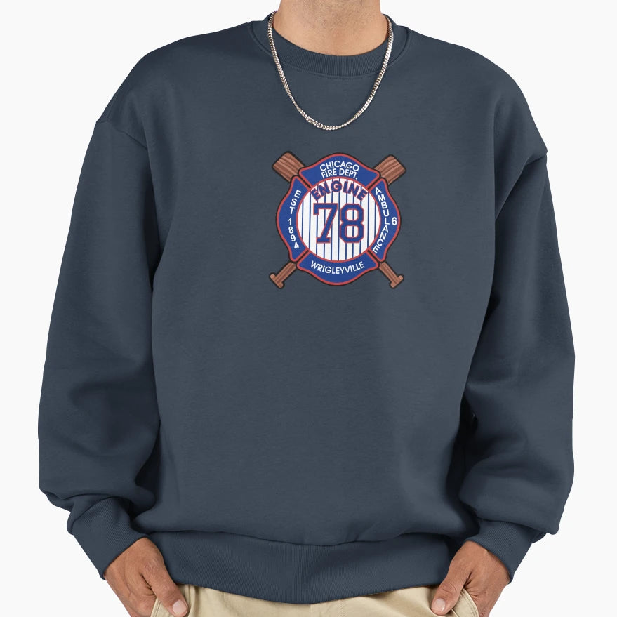 Wrigleyville Sweatshirt - Aesthetic Graphic Men Women - T-Shirt, Sweatshirt, Hoodie