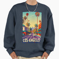 Travel Art Los Angeles California Us Sweatshirt - Fun Novelty Design Unisex - T-Shirt, Sweatshirt, Hoodie
