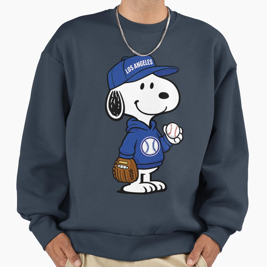 Los Angeles Snoopy Sweatshirt - Custom Art Print for Adults - T-Shirt, Sweatshirt, Hoodie