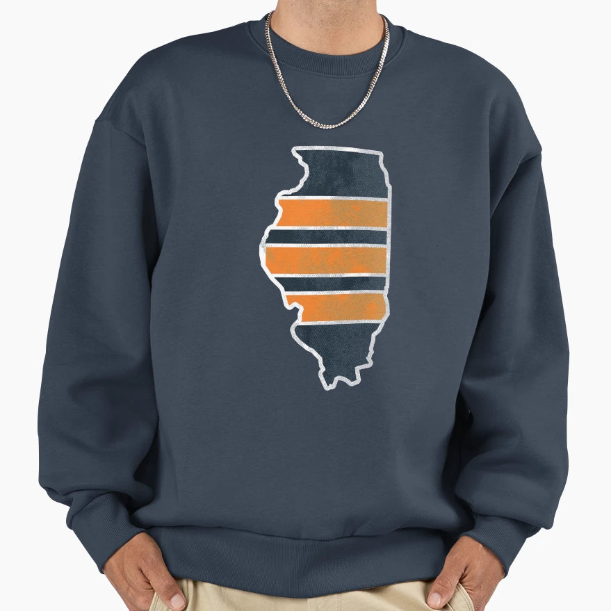 Chicago Bears Illinois State Sweatshirt - Casual Everyday Wear Unisex - T-Shirt, Sweatshirt, Hoodie