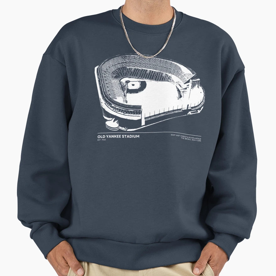 Old Yankee Stadium Sweatshirt - Fun Novelty Design Unisex - T-Shirt, Sweatshirt, Hoodie