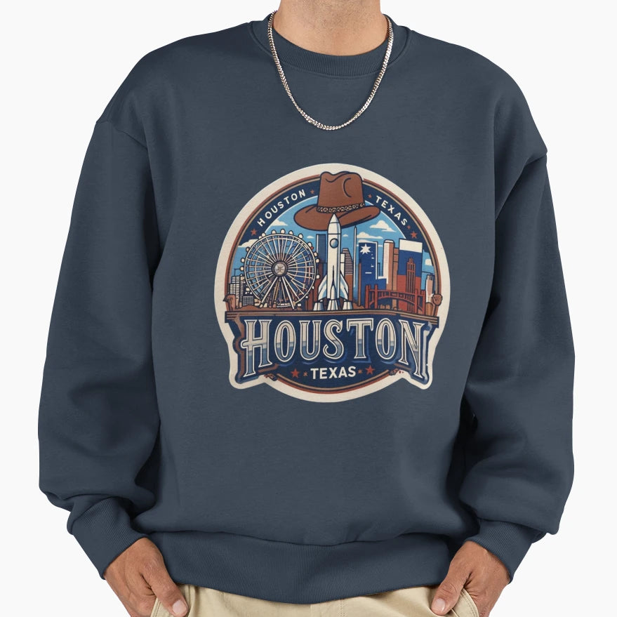 Houston Sweatshirt - Novelty Apparel for Adults - T-Shirt, Sweatshirt, Hoodie