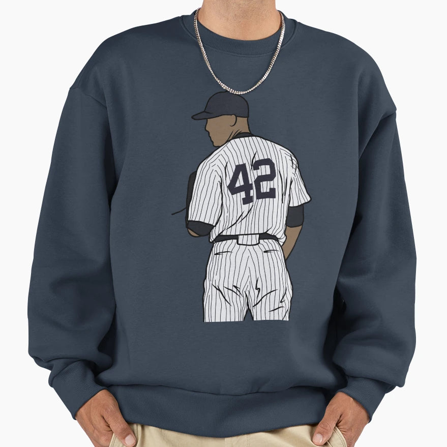 Mariano Rivera Back To Sweatshirt - Novelty Apparel for Adults - T-Shirt, Sweatshirt, Hoodie