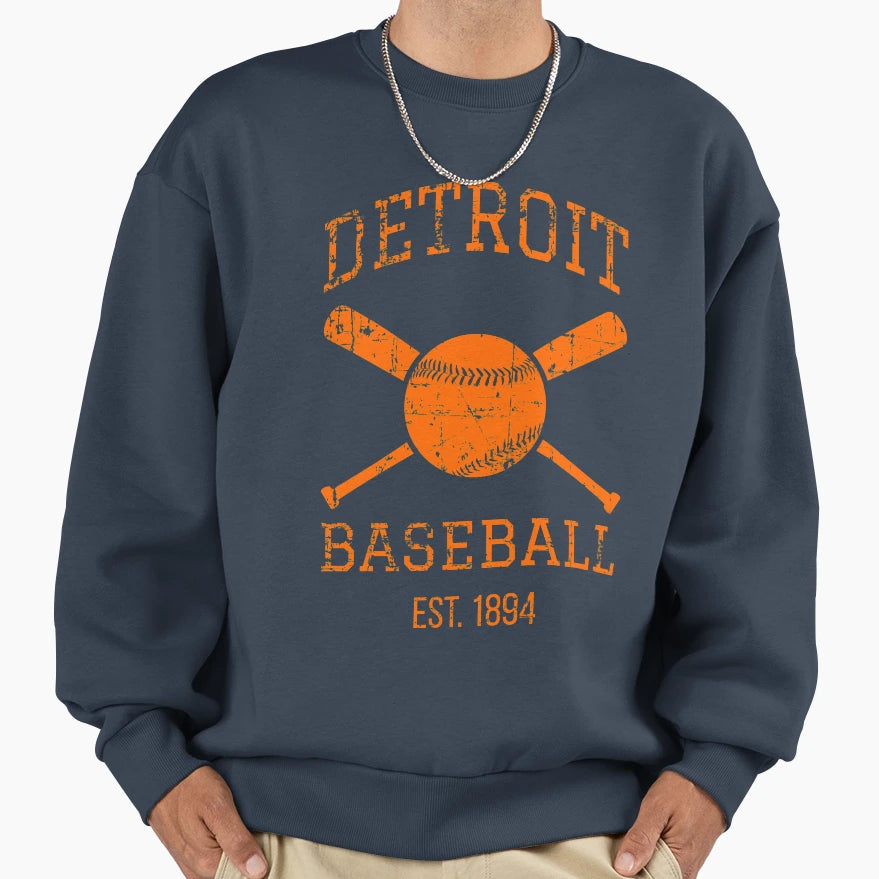 Detroit Baseball Team I Sweatshirt - Fun Novelty Design Men Women - T-Shirt, Sweatshirt, Hoodie