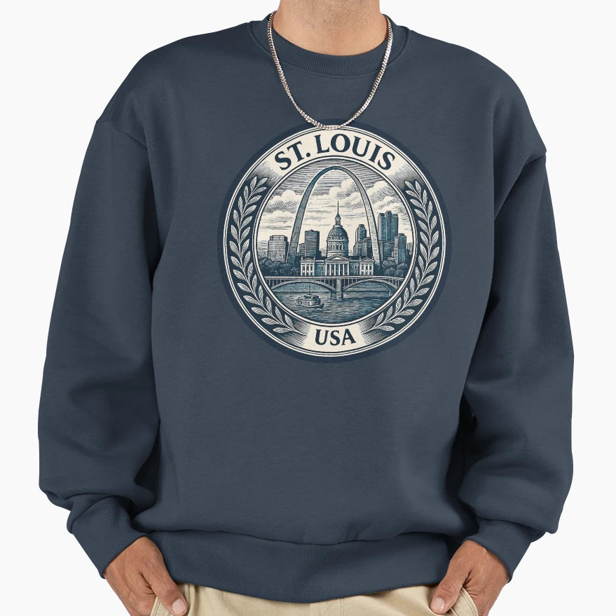 Saint Louis Usa Travel Sweatshirt - Casual Everyday Wear Men Women - T-Shirt, Sweatshirt, Hoodie